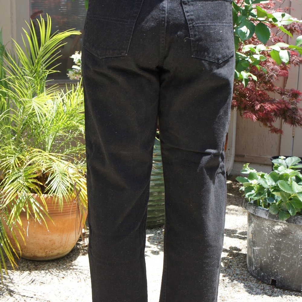 90s high waist black jeans